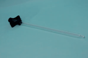 Pipette à vin  droite à poignée caoutchouc noir 50 cm - UNITE